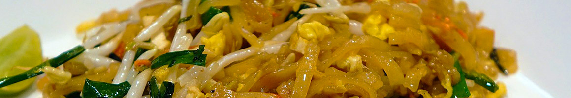 Eating Thai at Thai Pan Traditional Thai Cuisine restaurant in Denver, CO.